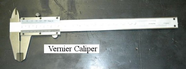 Close up picture of the Vernier Caliper