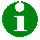 white 'i' in a green circle
